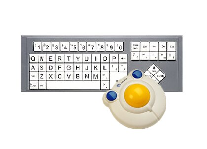 BigTrack & BigKeys Combo - LX White/QWERTY