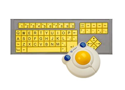 BigTrack & BigKeys Combo - LX Yellow/QWERTY