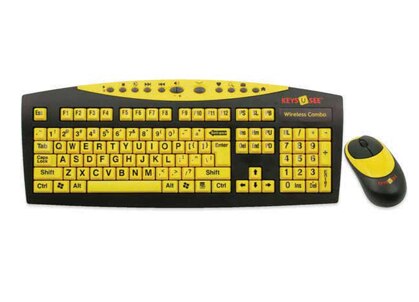 Keys-U-See® Wireless Keyboard & Mouse