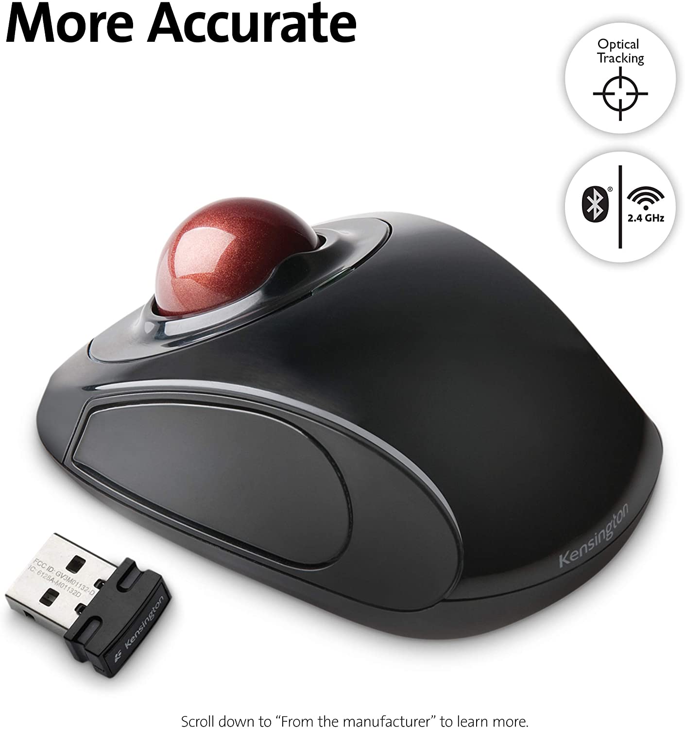 Kensington Wireless Orbit Optical Trackball Mouse